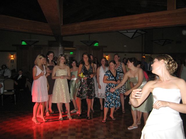 the bouquet toss